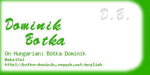 dominik botka business card